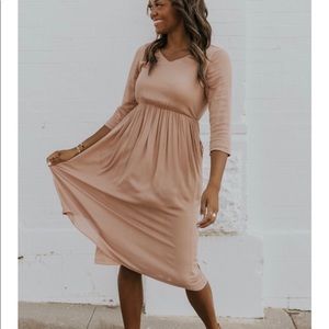 ROOLEE | Blush Midi Dress Medium